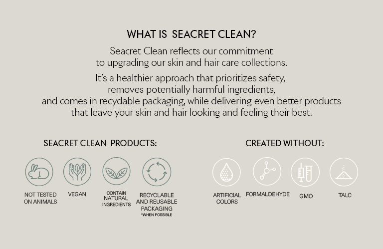 Seacret Clean Cosmetics